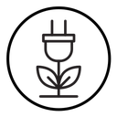 Green energy icon