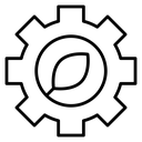 Green technology icon