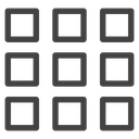 Grid 3x3 icon