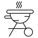 Grill line icon