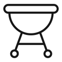 Grill line icon