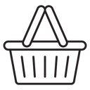 Grocery basket icon