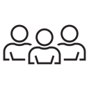 Group Of People Black Outline icon