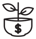 Growth business Vector icon