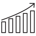 Growth chart icon