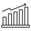 Growth Chart Arrow Black Outline icon