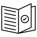 Guide Booklet Checkmark icon