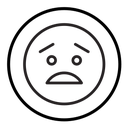 Guilty face emoji icon