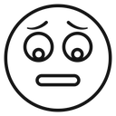 Guilty face emoji icon