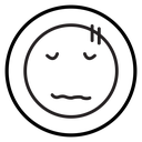 Guilty face emoji icon