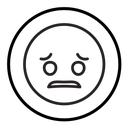 Guilty face emoji icon