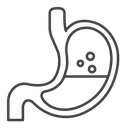 Gut Black Outline icon