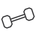 Gym Dumbbell Bar icon