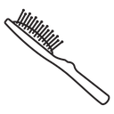 Hair brush icon
