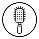 Hair comb icon