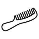 Hair comb icon
