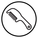 Hair comb icon