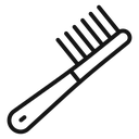 Hair comb icon