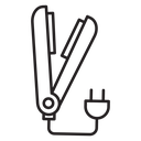 Hair straightener icon