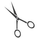Hairdresser scissors icon