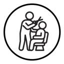 Hairdresser service icon