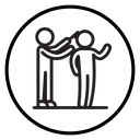 Hairdresser Service Circle Badge icon