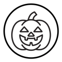 Halloween pumpkin icon