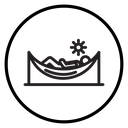 Hammock Sunbathing Person icon