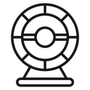 Hamster wheel Black Outline icon