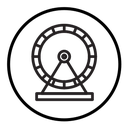 Hamster wheel icon