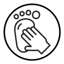 Hand and foot icon