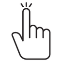 Hand click icon