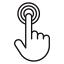 Hand click icon