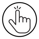 Hand click icon