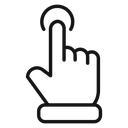 Hand clicking icon
