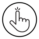 Hand clicking icon