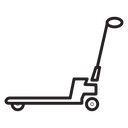 Hand pallet jack icon
