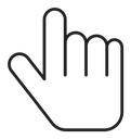 Hand pointer icon