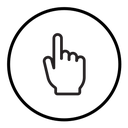 Hand pointer icon