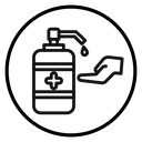 Hand sanitizer icon
