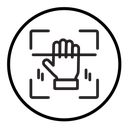 Hand scan icon