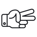 Hand scissors 3 icon