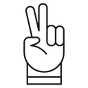 Hand scissors 4 icon