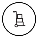 Hand truck icon