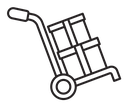 Hand truck icon