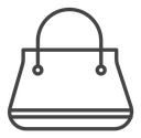 Handbag Black Outline icon