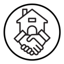 Hands home deal icon