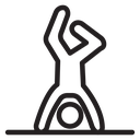 Handstand exercise icon