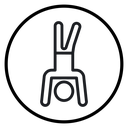 Handstand exercise icon
