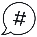 Hashtag 3 icon